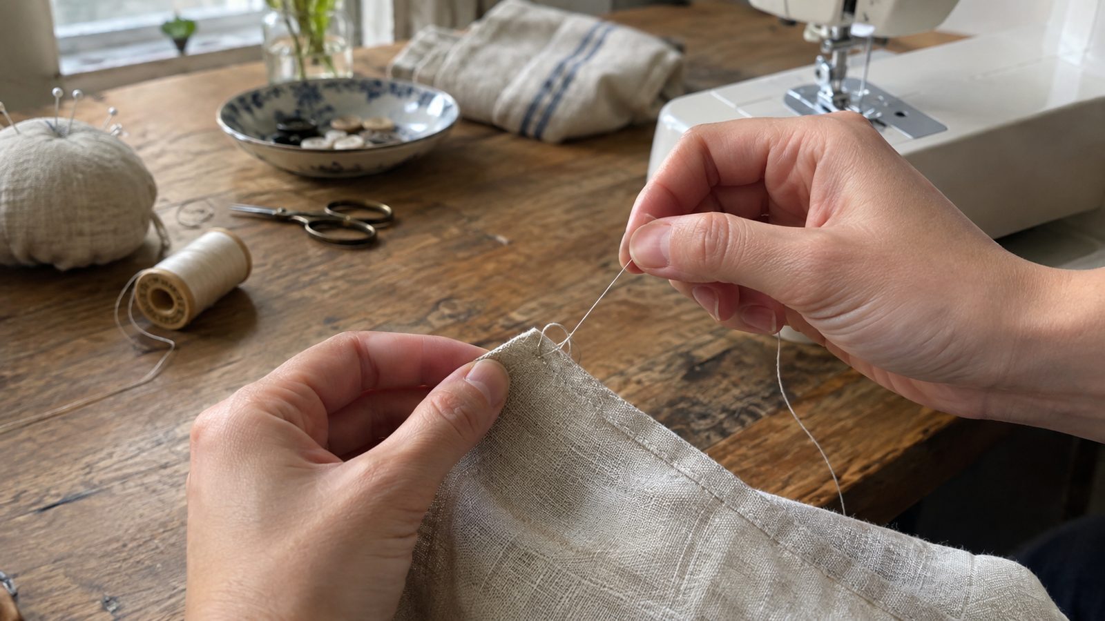 How to End a Stitch When Sewing By Hand